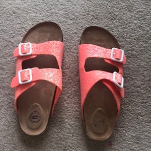 Sandals sparkly size 7 women’s slightly used,clean